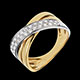 Geschenk Frauen ring atrial gelbgold und weissgold
