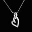 on-line kaufen Diamantanh�nger Coeur Chavir� - 0.31 Karat - 52 Diamanten