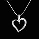 Geschenk anhanger arty coeur 20 diamanten