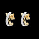 Juwelier ohrringe tandem gelbgold und weissgold