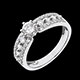 Hochzeit solitarring tsarine weissgold besetzt