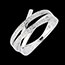 Geschenk Frau Diamantring Tourbillon - Weissgold mit 6 Diamanten