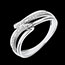 Gold Schmucke Ring Serenity -Weissgold mit 6 Diamanten