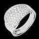 Frau ring langue de diamants