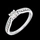 Geschenke solitarring duchesse weissgold mit 15