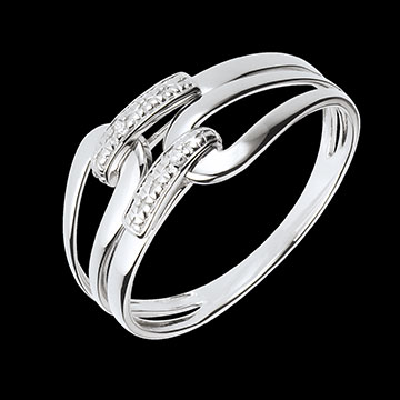 Geschenke Frau Gold und Diamant Ring Agraphe