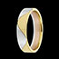 Gold Schmuck Ring Harlekin in Gelbgold und Weissgold