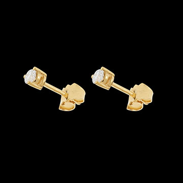 Geschenk Diamantohrringe Joya in Gelbgold
