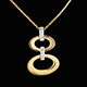 Geschenk Frauen collier double amour