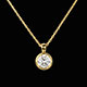 Geschenk Frau solitar anhanger poupee in gelbgold