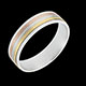 Geschenke Frauen ring lacet aus drei goldtonen