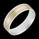 Geschenke Frauen ring lacet aus drei goldtonen