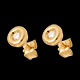 Geschenk Frauen ohrstecker calice gelbgold
