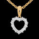 On-line Verfkauf anhanger herzrahmen 025 karat 14 diamanten