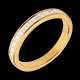 Geschenk trauring semi pave gelbgold kanalfassung 05 karat