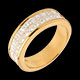 Geschenk Frau trauring semi pave gelbgold kanalfassung reihig 15