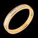 Verk�ufe trauring semi pave gelbgold kanalfassung 031 karat