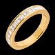 on-line Kauf trauring semi pave gelbgold kanalfassung 07 karat