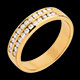 Verkauf trauring semi pave gelbgold kanalfassung reihig 03