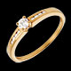 Gold Schmuck solitar octave gelbgold 027 karat diamanten