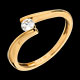 Hochzeit solitar apostrophe gelbgold