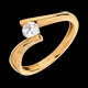 Hochzeit solitar apostrophe gelbgold 031 karat