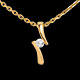Geschenke anhanger apostrophe in gelbgold