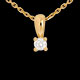 On-line Verk�ufe anhanger solitar in gelbgold