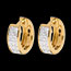 Ohrringe diorama in Gelbgold - 24 Diamanten