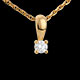 on-line Kauf anhanger solitar in gelbgold
