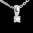 Juwelier Anh�nger Solit�r in Weissgold