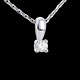 Geschenk anhanger solitar in weissgold