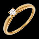 Geschenke zarter solitar gelbgold