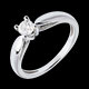 Geschenk zarter solitar weissgold 03 karat