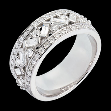 Juwelier Ring Kaiserin in Weissgold - 0.9 Karat