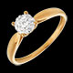 Juwelier zarter ring gelbgold diamantsphare diamanten