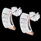 Geschenke Frau ohrringe fashion rose und weissgold 021 karat