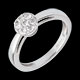 Geschenk Frau ring demi sphere pave 026 karat