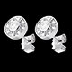 Juwelieren ohrstecker bouton weissgold 025 karat