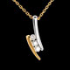 on-line kaufen collier trilogie citation in weiss und gelbgold di