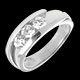 Juwelier trilogie bipolaire en weissgold 077 karat diamante