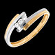Gold Schmuck doppelreihige trilogie diamanten