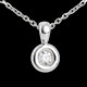 Frau anhanger calice in weissgold 23 karat
