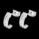 on-line kaufen ohrringe halbmond weissgold 022 karat 12 diamanten
