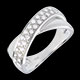 Hochzeit ring ellipse weissgold semi besetzt 026 karat 26 d