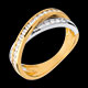 Verk�ufe ring ellipse weiss und gelbgold 052 karat 29 diama