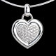 Juwelieren anhanger gerahmtes herz weissgold 075 karat 31 dia