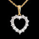 Verk�ufe anhanger herzrahmen 09 karat 14 diamanten