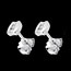 Geschenke Trilogie mit Spannfassung in Weissgold - 6 Diamanten