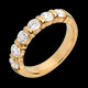 Geschenk Frau trauring semi pave gelbgold krappenfassung 12 kara
